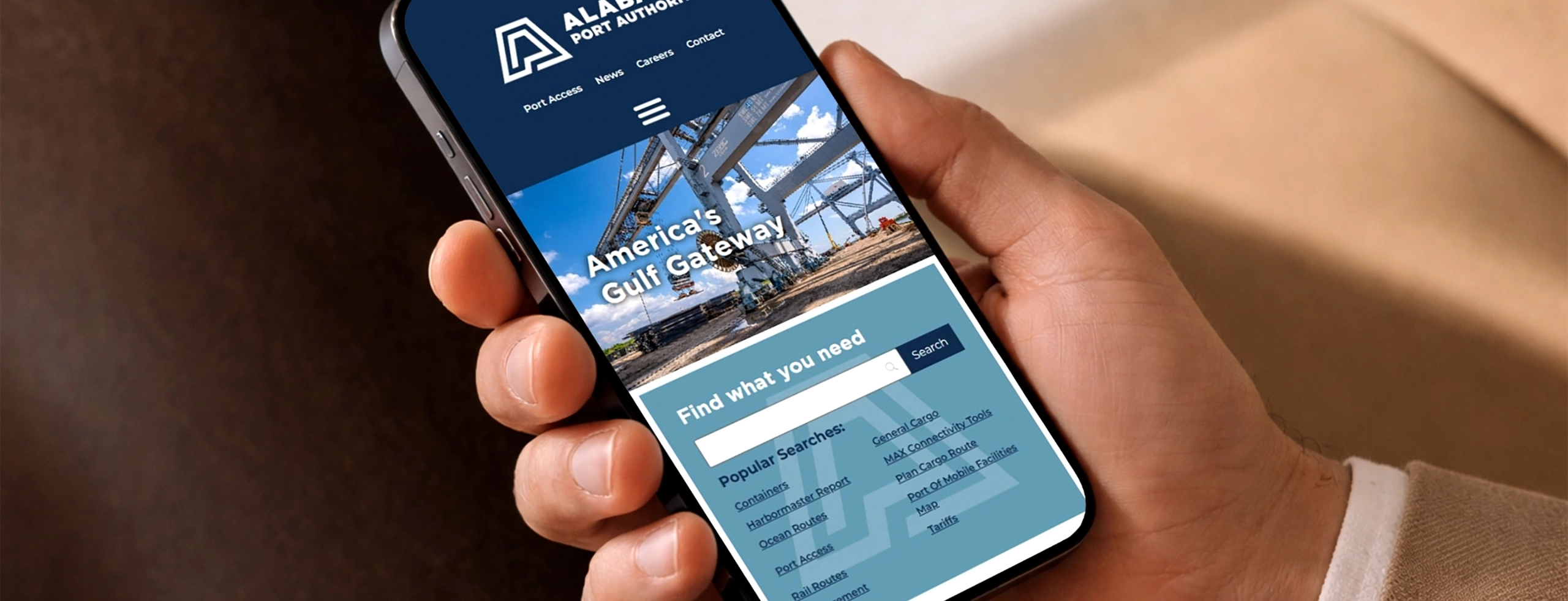 View the Alabama Port Authority website project spotlight.